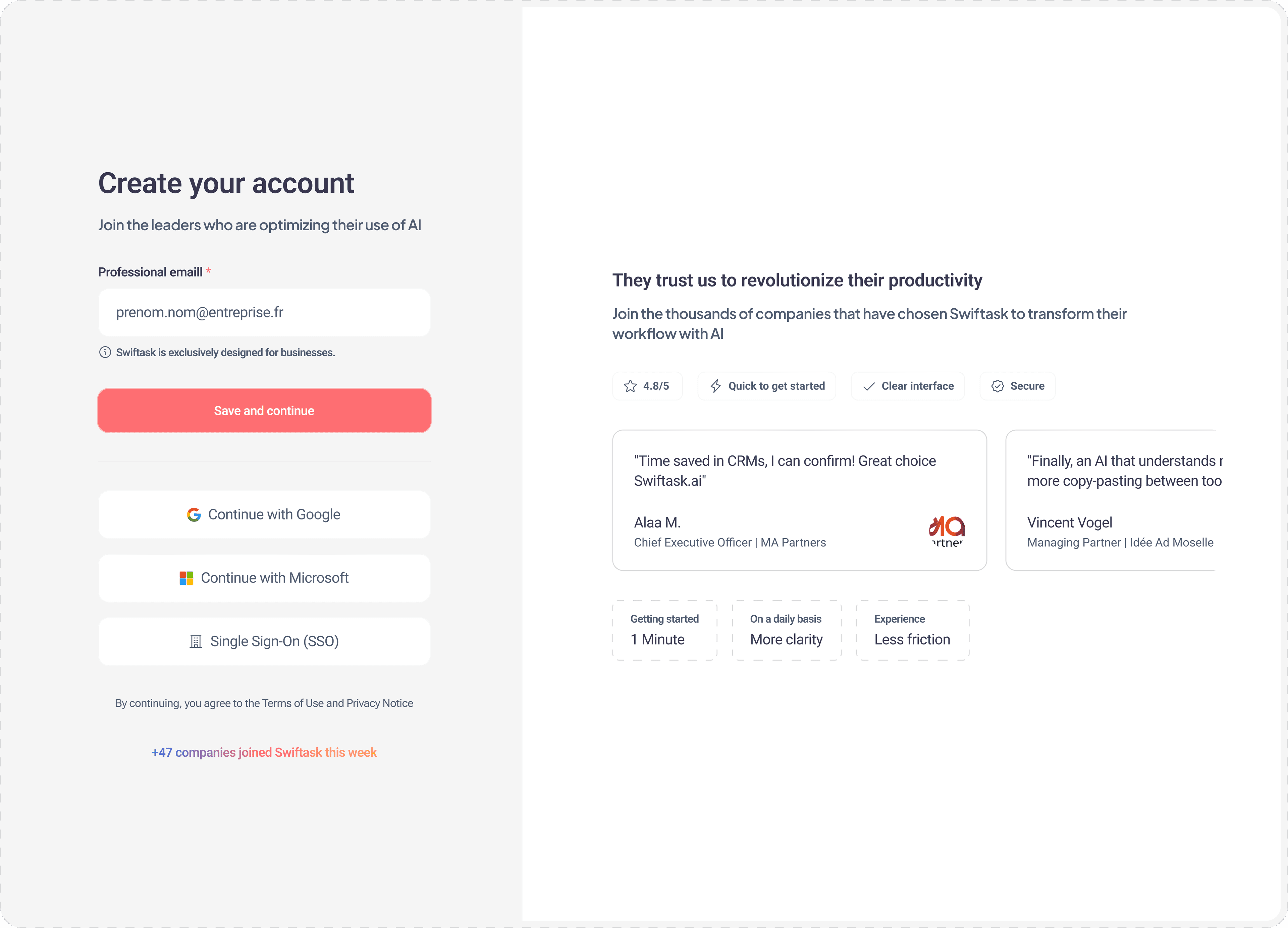 Companies using Swiftask